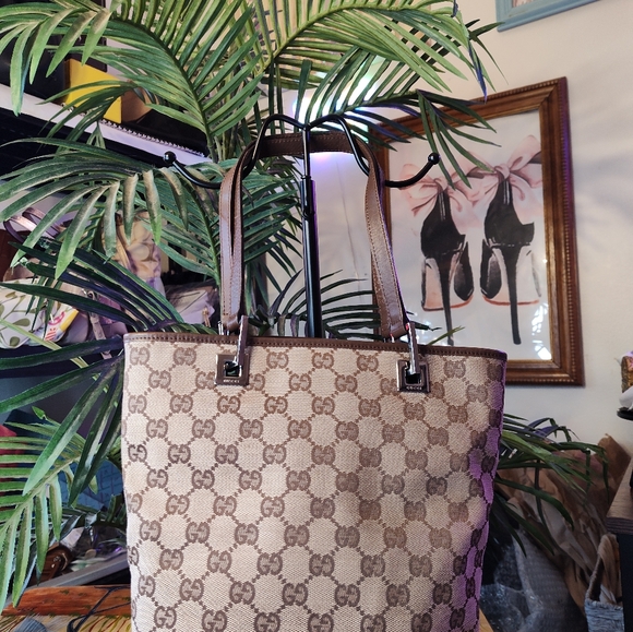 Gucci vintage monogram canvas small tote - Picture 5 of 13